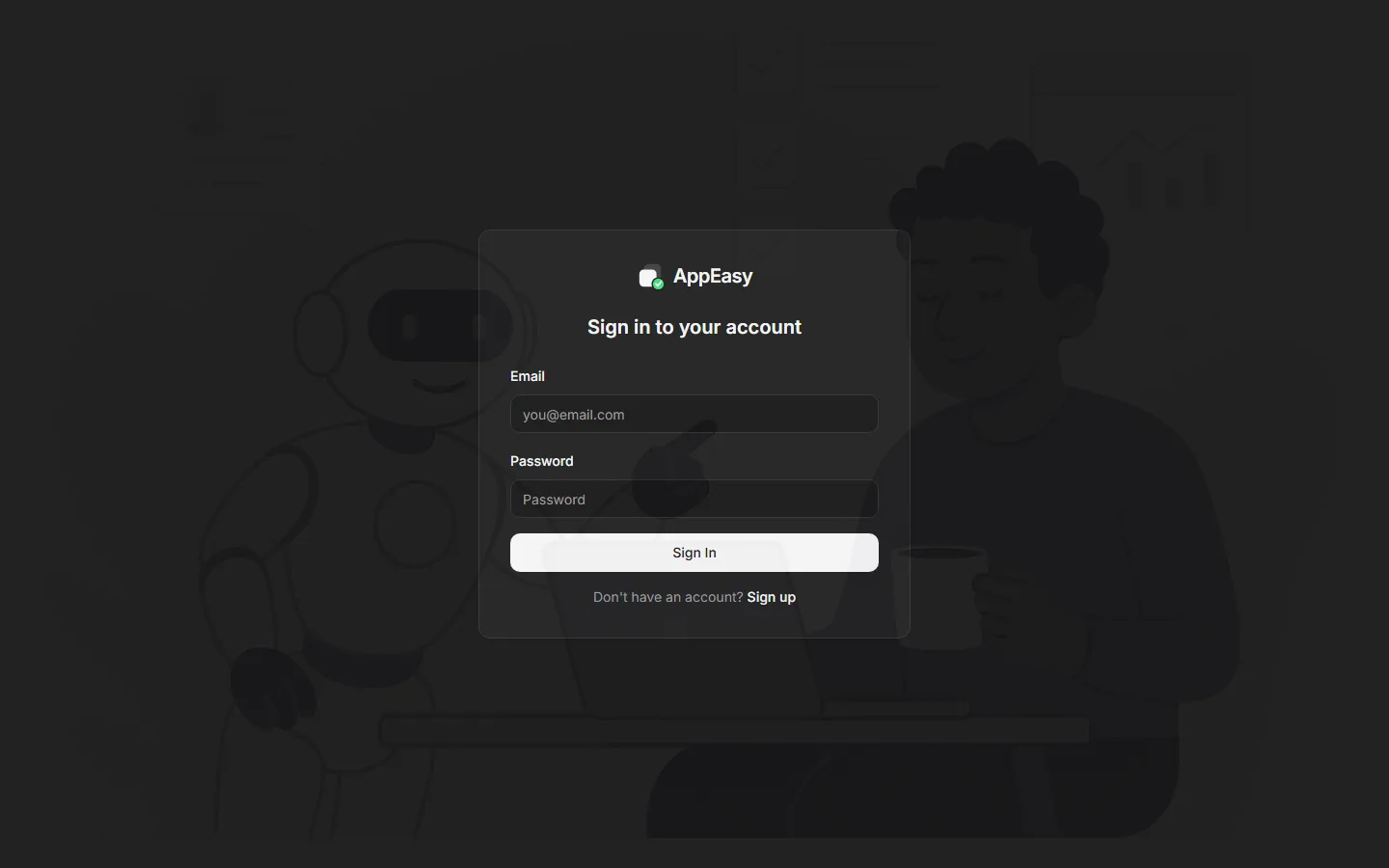 AppEasy running in the browser